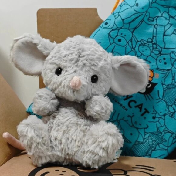 Jellycat Yummyy Mouse Soft Plush Toy Gray Stuffed Animal Toy Gift BNWT - Picture 1 of 4
